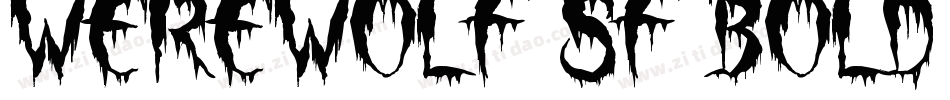 Werewolf SF Bold Italic字体转换